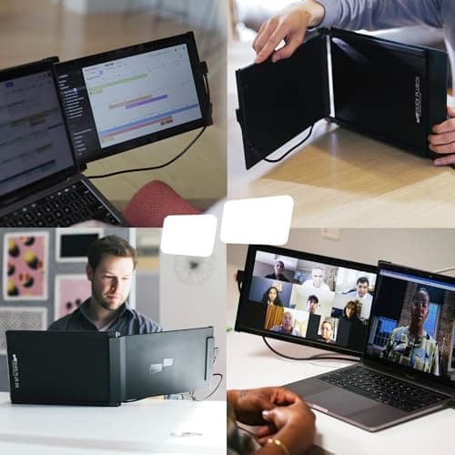 Portable Monitor for Laptops, New Mobile Pixels Duex Plus DS 13.3" Full HD IPS Dual Laptop Monitor, USB C/HDMI Plug and Play Laptop Screen Extender,Windows/Mac/Android/Switch Compatible 5