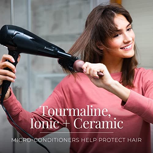Remington Damage Protection Hair Dryer with Ceramic Ionic Tourmaline Technology, Black, Diffuser and Concentrator, 3 Piece Set 6