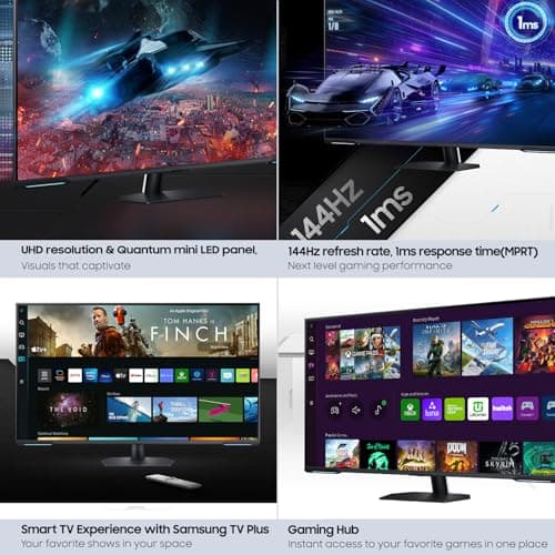 SAMSUNG 43" Odyssey Neo G7 Series 4K UHD Smart Gaming Monitor, 144Hz, 1ms, VESA Display HDR600, Quantum Matrix Technology, AMD FreeSync Premium Pro, LS43CG702NNXZA, Black 9