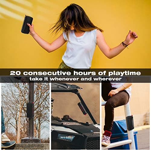 Pro Portable Magnetic Bluetooth Golf Speaker Wireless Waterproof IPX6/Shockproof 3rd Generation Magnetic Golf Speakers for Golf Cart 24Hour Battery Golf Accessories Golf Gifts(TWS & SD Card function) 9