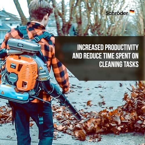 Schröder Backpack Leaf Blower - Backpack Blower - Gas Leaf Blower - SR-6400L - 3.7 HP Engine 8