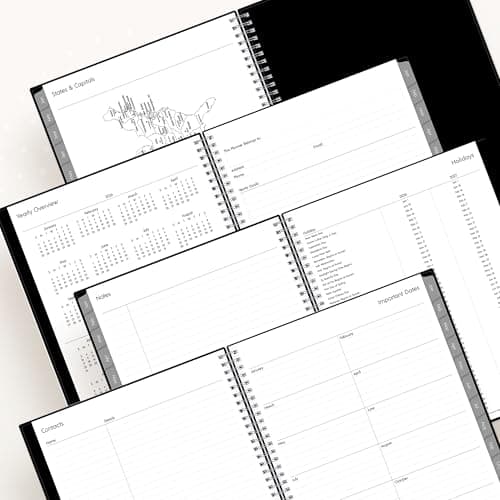 Blue Sky 2026 Weekly and Monthly Planner Calendar, Includes January 2026 - December 2026, 8.5" x 11", Flexible Cover, Wirebound, Laminated Tabs, Storage Pocket, Enterprise 5