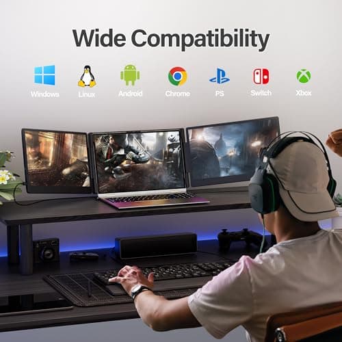 New Upgraded Laptop Screen Extender Portable Monitor, 1080P FHD IPS Screen, Monitor Extender for Laptop, Fit for 13-17" Laptops, Plug & Play Compatiable with Windows/Mac/Android/Switch (14 inch) 7