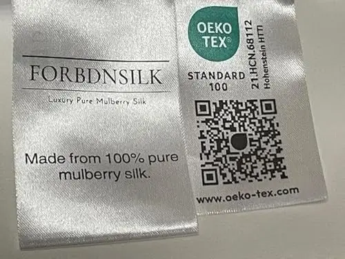 FORBDNSILK 100% Pure Mulberry Silk Pillowcase | Luxury 30 Momme 6a Grade for Ultimate Hair and Skin Care | Hidden Zipper | Mesh Bag Included | (White, Standard) 7