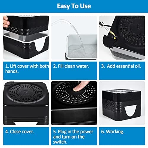 ap airpleasure Water-Based Air Purifier Air Washer, Air Revitalizer with Filter Net, Air Fresher with Warm Color LED Night Light, Small Air Cleaner for Home and Office, Aroma Diffuser for Smoke & Pet 6