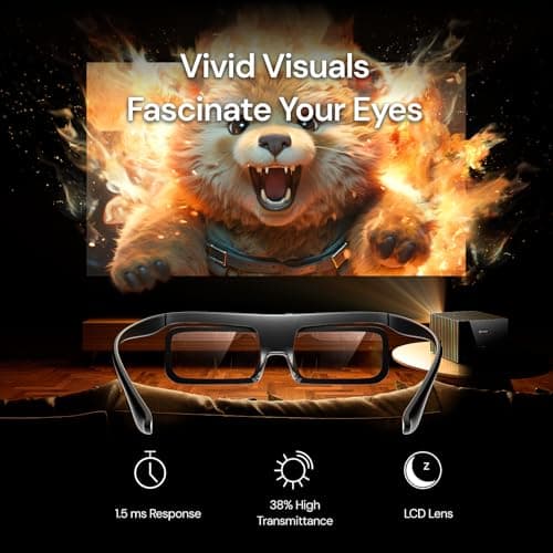 Valerion StreamMaster Plus 4K Triple Laser Projector with Ceiling Mount and DLP Link 3D Glasses（3 Pack） 9