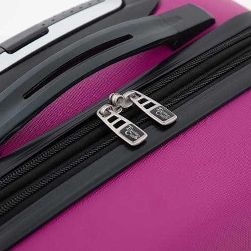 Travelers Club Chicago Hardside Expandable Spinner Luggage, Fuchsia, 22" Carry-On 8