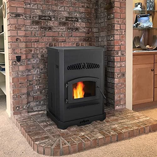 PelPro PP150 Pellet Stove for Home Heating - 150 lb Hopper, 49,200 BTU Heats up to 2,500 Sq. Ft., Easy-Dial Temp Control, Built-in Thermostat with Auto-Ignition, Powerful & Quiet 265CFM Blower 6