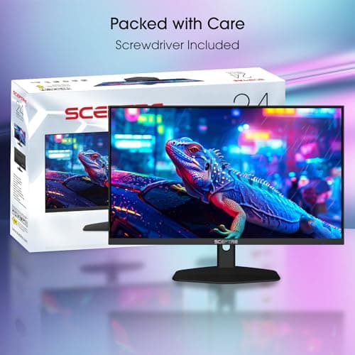 Sceptre IPS 24-inch Essential Thin 100Hz Gaming Monitor USB Type-C DisplayPort HDMI 100% sRGB Build-in Speakers, Machine Black 2024 (E248W-FP100T) 5