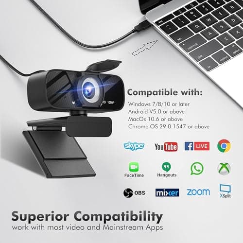 Gohero Full HD 1080P Video Webcam New USB C Series 8