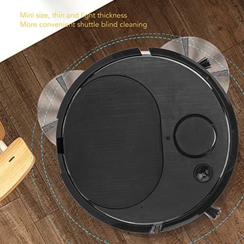 Aqur2020 Robot Vacuum Cleaner,Multifunctional Vacuums Robotic Vacuums USB Charging Mini Smart Sweeping Robot Ideal for Hard Floors Pet Hair Carpets (Black) 8