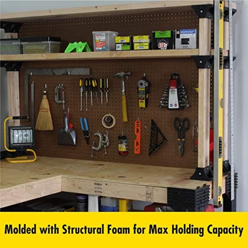 2x4basics 90165ONLMI Custom L-Shaped Workbench 6
