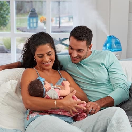 AquaOasis® Cool Mist Humidifier (2.2L Water Tank) Quiet Ultrasonic Humidifiers for Bedroom & Large room - Adjustable -360 Rotation Nozzle, Auto-Shut Off, Humidifiers for Babies Nursery & Whole House 8