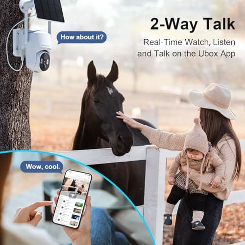 No WIFI Security Camera No Internet Needed, 4G LTE Cellular Security Camera Outdoor Wireless, Cell Camera with SIM Card, PIR Sensor, 2K Color Night Vision, SD/Cloud, 2-Way Talk, IP66 Waterproof 6