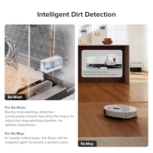 roborock S8 Max Ultra with Auto Water Refilling and Drainage System Robot Vacuum and Mop, FlexiArm Design, Smart Dirt Detection, Self-Emptying, 8000Pa Suction for Various Floors, Pet Hair, White 8