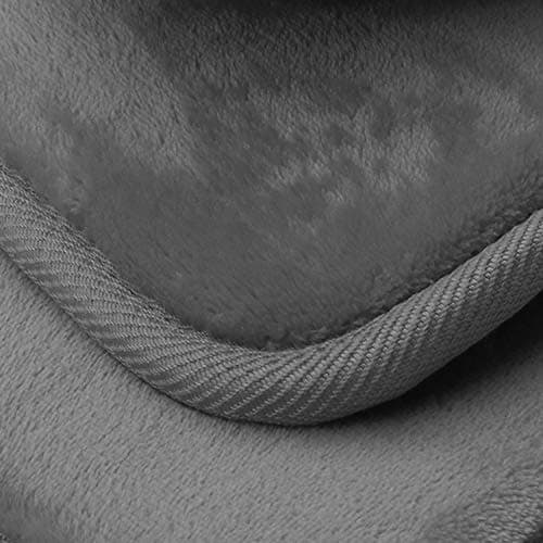 Clara Clark 3 Piece Bathroom Rugs Bath Mat Set, Velvet Memory Foam Bath Mats for Bathroom - Non-Slip, PVC Backing Bath Rugs, Washable - Dries Quickly, Grey 9