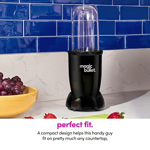 magic bullet Blender, Small, Black, 11 Piece Set 5