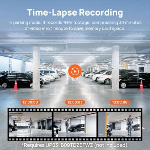 70mai Dash Cam M200, Dash Camera for Cars 1080P, Dash Cam Front with STARVIS2 IMX662, HDR Night Vision, Parking Monitor, G-Sensor, Loop Recording, Time-Lapse,App & WiFi, Voice Control Small DashCam 7