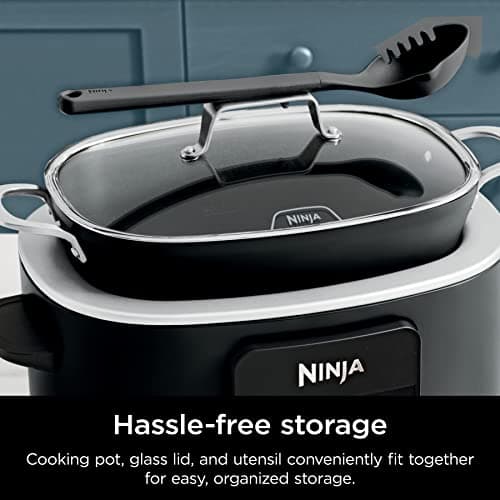 Ninja® 12-in-1 PossibleCooker™ PLUS | 8.5-qt - Sous Vide & Proof Multi-Cooker | Slow Cooker, Dutch Oven & More | Glass Lid & Integrated Spoon | Nonstick | Oven Safe Pot to 500°F | Black | MC1010 9