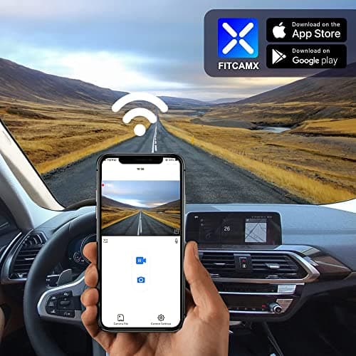 Fitcamx 4K Dash Cam Suitable for BMW F Chassis (Model B) 1 2 3 4 5 7 Series X1 X2 X3 X4 X5 X6 X7, OEM Style, 2160P UHD Video, Built-in WiFi & APP, Loop Recording, G-Sensor, Easy to Set, 64GB Card 5