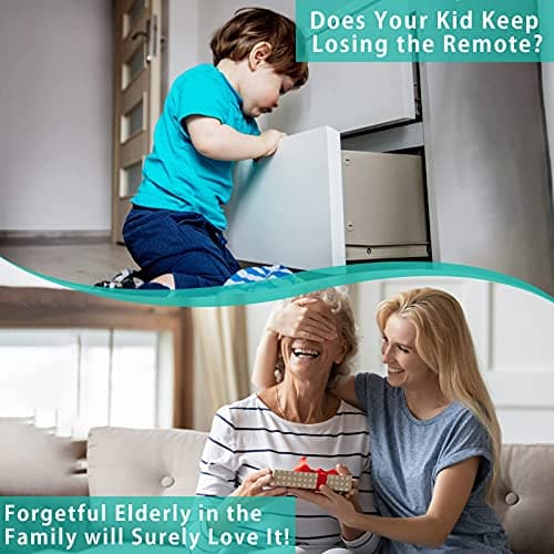 Key Finder, Stick on TV Remote Control| Find My Keys Device, 4 Pack Wireless Car Key Finders That Make Noise | 115ft Range 85dB RF Keys Tracker, Phone/Wallet Finder with 4 Item Locator Tags 5