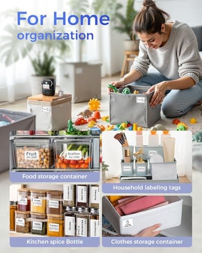 Phomemo Label Maker - M108 Address Label Makers Easy to Use for Small Business, Home, Office, School, 2 Inch Bluetooth Label Printer, Sticker Printer for Name Tags/Barcode/Logo/Clothing Label, Black 6