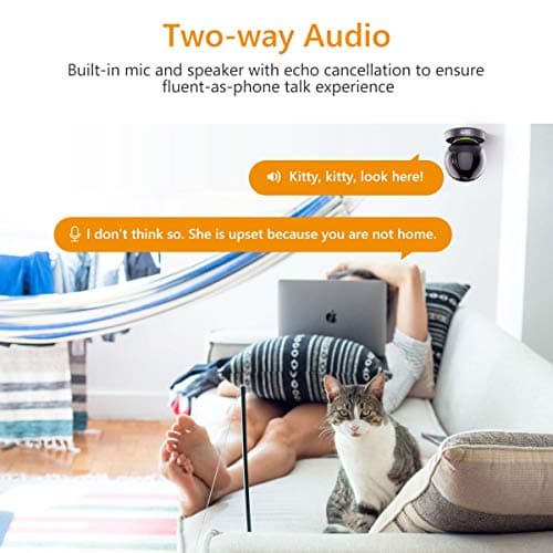 Imou Security Camera Indoor 1080P WiFi Camera (2.4G Only) 360 Degree View Smart Camera with Night Vision, 2-Way Audio, Smart Tracking, Sound Detection, Spotlight & Siren and Ethernet Port, Rex 2MP 5