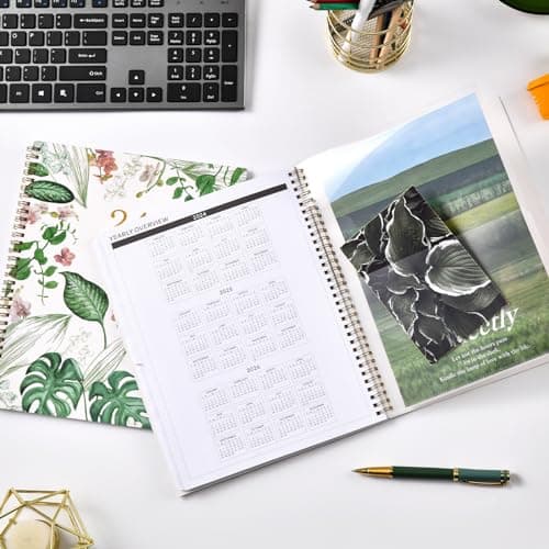 Lily of the Valley 2024-2026 Two-Year Monthly Planner - 9" x 11", Flexible Cover, Pockets, Thick Paper 6