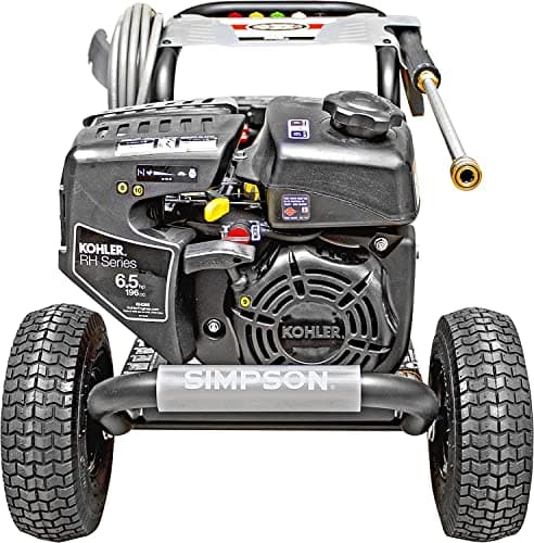 Simpson Cleaning 3100 PSI Gas Pressure Washer, 2.4 GPM Power Washer for Residential Use, Kohler SH270 Engine, 25-Foot MorFlex Hose, MegaShot, 49-State (MS60763) 7