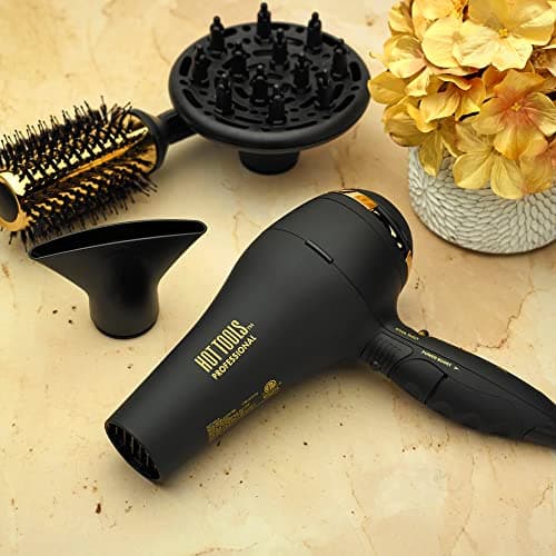 Hot Tools Pro Artist Black Gold 2100 Turbo Ceramic + Ionic Hair Dryer | Fast Dry, Lightweight 5