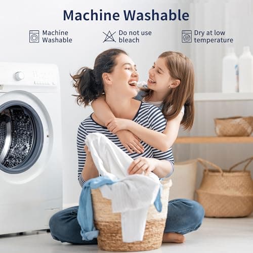 Reitti Queen Mattress Topper for Back Pain, Extra Thick Pillowtop, Cooling and Plush Mattress Pad Cover Bed Topper Protector with 8-21 Inch Deep Pocket 7