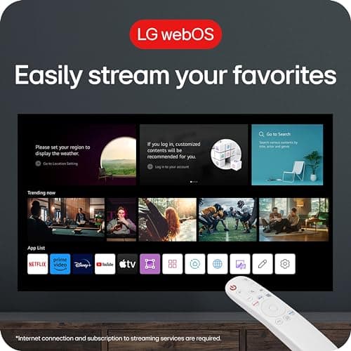 LG CineBeam Q HU710PB 4K Smart Portable Projector with Auto Screen Adjustment, Auto Focus, RGB Laser, Up to 154% DCI-P3 6