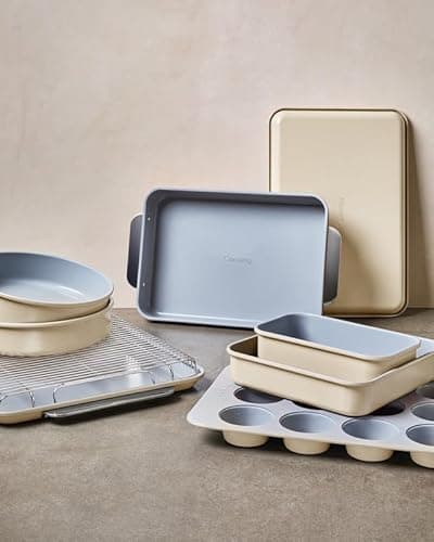 Caraway Non-Stick Ceramic 1 lb Loaf Pan - Naturally Slick Ceramic Coating - Non-Toxic, PTFE & PFOA Free - Perfect for Pound Cakes, Breads, & More - Cream 7