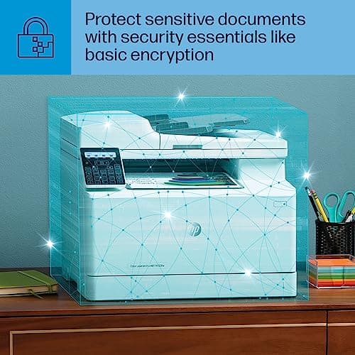 HP Color Laserjet Pro MFP M183fw Wireless Printer, Print, scan, Copy, fax, Mobile Printing, Security Essentials (7KW56A) 7