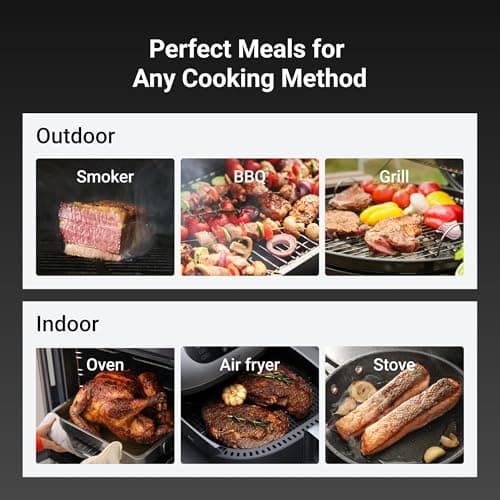 ThermoMaven Smart Bluetooth Wireless Meat Thermometer, 10X Enhanced Sub-1G Signal and Stability, Standalone Display Base, Certified Accuracy ±0.5°F, WiFi Unlimited Range for BBQ, Oven, Smoker, Grill 8