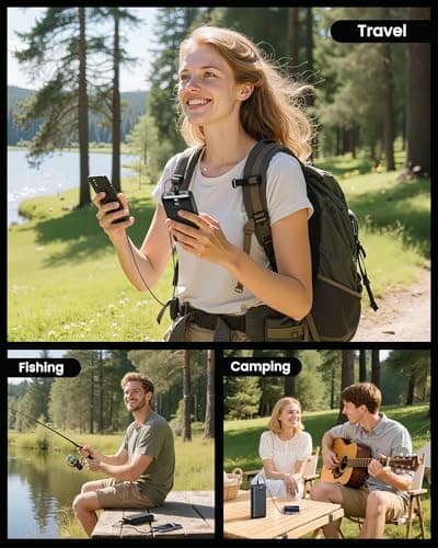 Portable Charger Power Bank 50000mAh 22.5W Fast Charging USB C Battery Bank External Battery Pack Digital Display Phone Charger with 3 Output & 2 Input for iPhone 17/16/15/14/13/12, Samsung etc Black 7