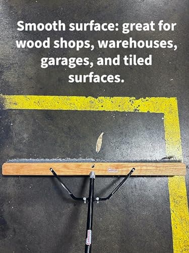 American Select Tubing Pbsa36004 Heavy Duty 36" Smooth-Surface Push Broom with Silver/Black Handle 6