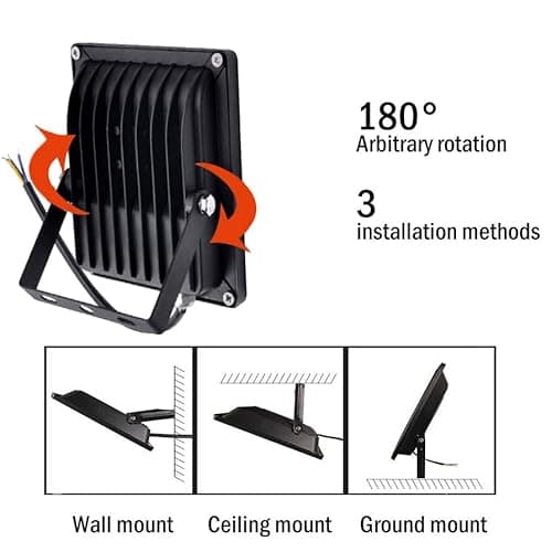 Klgeivb 940nm Invisible Night Vision Light for Security Cameras, 120° Wide Angle IR Illuminator with Power Adapter (12-24V DC), IP65 Waterproof Housing for Outdoor CCTV Systems 6