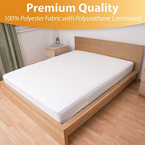 Waterproof Mattress Protector Twin Size - 6-Sided Zippered Mattress Encasement, Breathable Fabric Cover, Machine Washable, Fits Twin Mattress 39 x 75 Inches, Up to 16" Deep 5