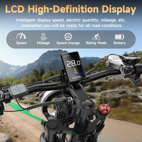 HiKeep Electric Bike for Adults - 1500W Peak Motor, 48V15.6Ah Battery, 28MPH Fat Tire Ebike with Dual Suspension, 20 × 4.0 Inch All-Terrain Tires, Dual Mechanical Disc Brake, Safety Tested to UL 2849 5