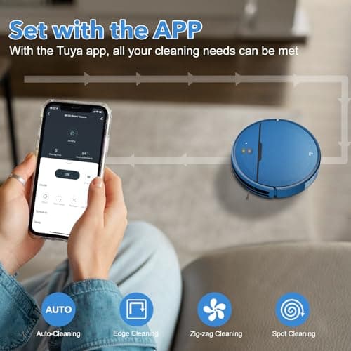 iMartine 2 in 1 Mopping Robot Vacuum Cleaner Compatible with WiFi/App 6