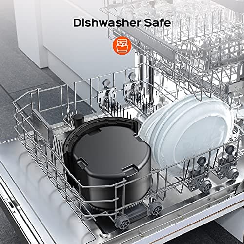 DREO Air Fryer - 100℉ to 450℉, 4 Quart Hot Oven Cooker with 50 Recipes, 9 Cooking Functions on Easy Touch Screen, Preheat, Shake Reminder, 9-in-1 Digital Airfryer, Black, 4L (DR-KAF002) 6