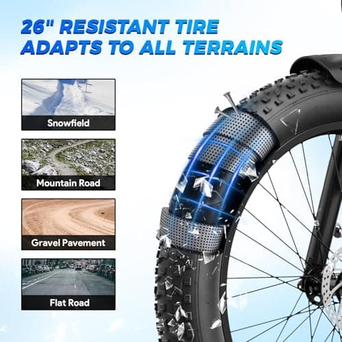 LEONX M2 Pro Electric Bike for Adults,1800W Peak Motor Electric Bike, 26'' x 4.0'' Fat Tire Electric Mountain Bike,48V 17.5AH Battery, 36MPH 85Miles Long Range E-Bike, Up to 110 Nm 7Speed 6