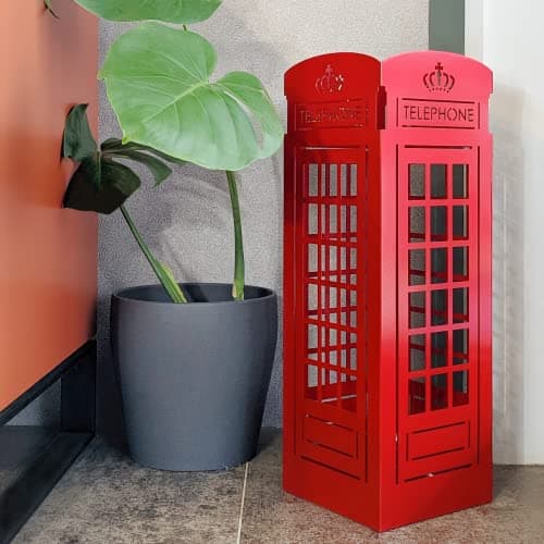 Mango Steam U.K Telephone Booth Red Umbrella Stand - for Entryway & Living Room 5