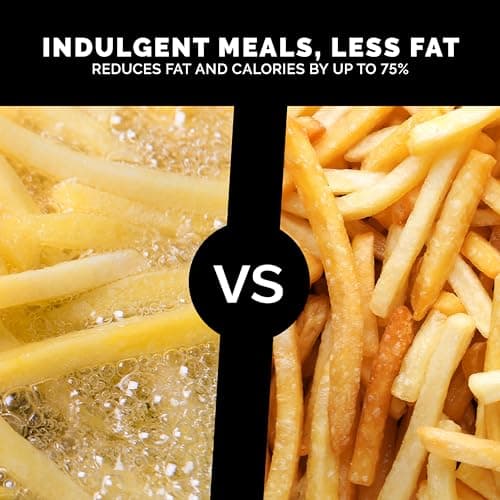 Kalorik MAXX Air Fryer Oven, 26 Quart 10-in-1 Countertop Toaster Oven & Air Fryer Combo - Fry, Bake, Roast, Rotisserie, & More, Large Glass French Doors & 9 Accessories, 1700-Watts, Stainless Steel 5