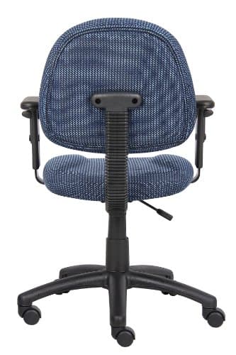 Boss Office Products Perfect Posture Delux Fabric Task Chair with Adjustable Arms in Blue, 250 (B316-BE) 8