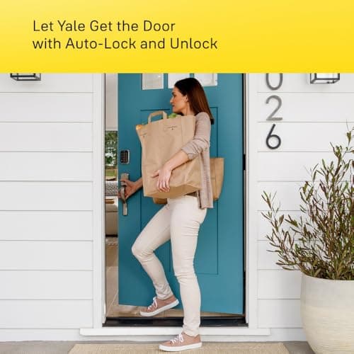 Yale Assure Lock 2 Touch Deadbolt, Satin Nickel Keyed Smart Entry Door Lock with Wi-Fi Connected Touchscreen Keypad and Fingerprint Scanner for Vacation Rental Hosts, YRD420-F-CB1-619 8
