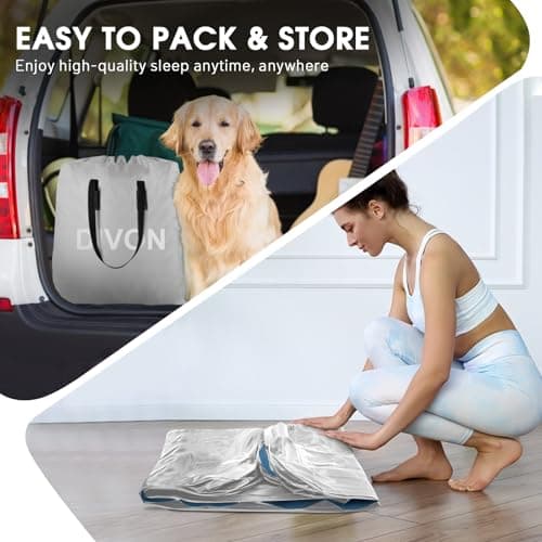 DIVON King Size Air Mattress,15’’High King Air Mattress with Built in Pump,Quick Inflatable Mattress in 3 Mins,Upgraded Blow Up Mattress for Home, Guests & Camping,750lbs 8