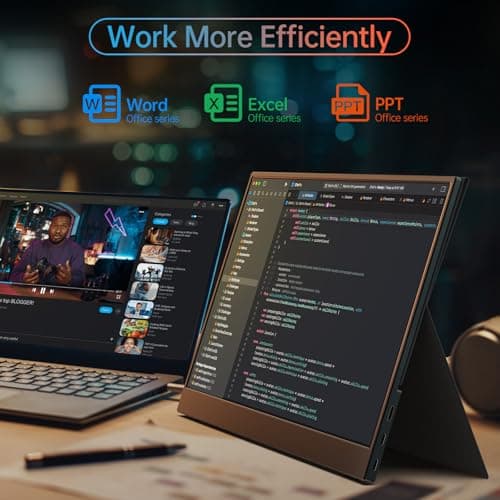 ForHelp True 4K Portable Monitor - 15.6inch UHD 3840×2160 100% sRGB USB-C HDMI External Second Monitor Portable IPS Screen Computer Display with Speakers for Laptop MacBook Switch PS5/4 Xbox 5