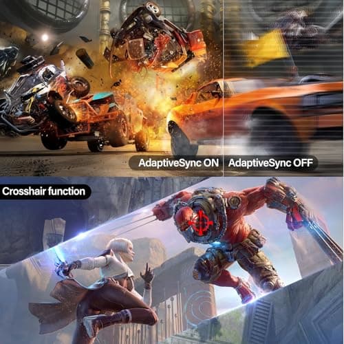 Gawfolk 34 Inch IPS Ultrawide 120Hz Gaming Computer Monitor, 21:9 UWFHD (2560x1080) PC Screen, 120% sRGB, Adaptive Sync, 178° Viewing Angle, Display Port, HDMI, Compatible with Wall mounting - White 5